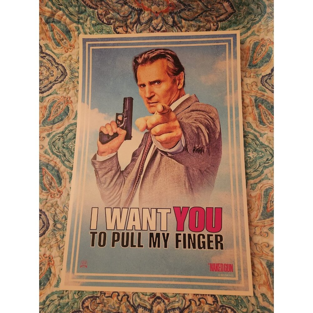 The Naked Gun Movie Poster 2025